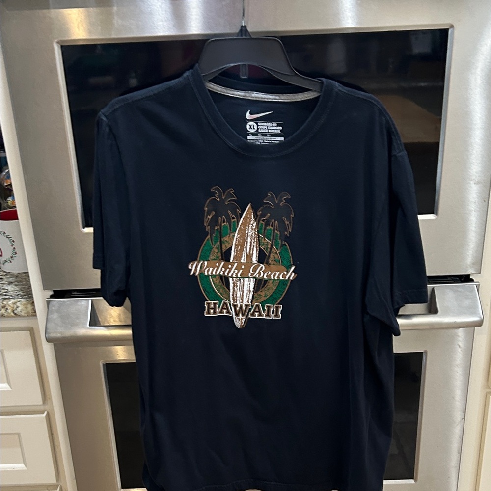 Nike Black Waikiki Beach Hawaii Tee